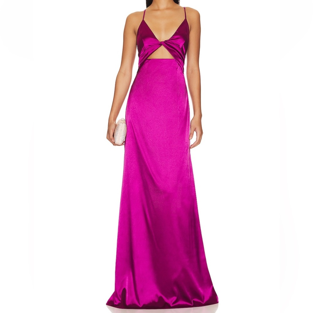 Yaura Torera Twist Front Cut Out Gown